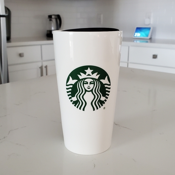 STARBUCKS CLASSIC CERAMIC TUMBLER COFFEE MUG TO-GO - Picture 1 of 9